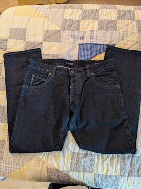 Armani Jeans Men's Navy Relaxed Fit Denim Jeans size 34 x 30